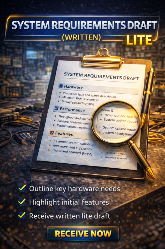 System Requirements Draft (Written) — Lite