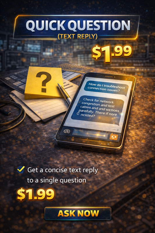 Quick Question (Text Reply) — 1 Message