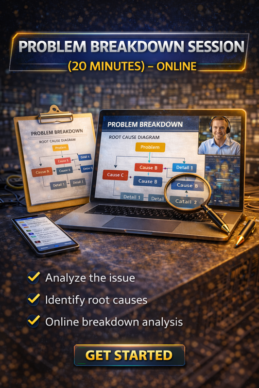 Problem Breakdown Session (20 Minutes) — Online