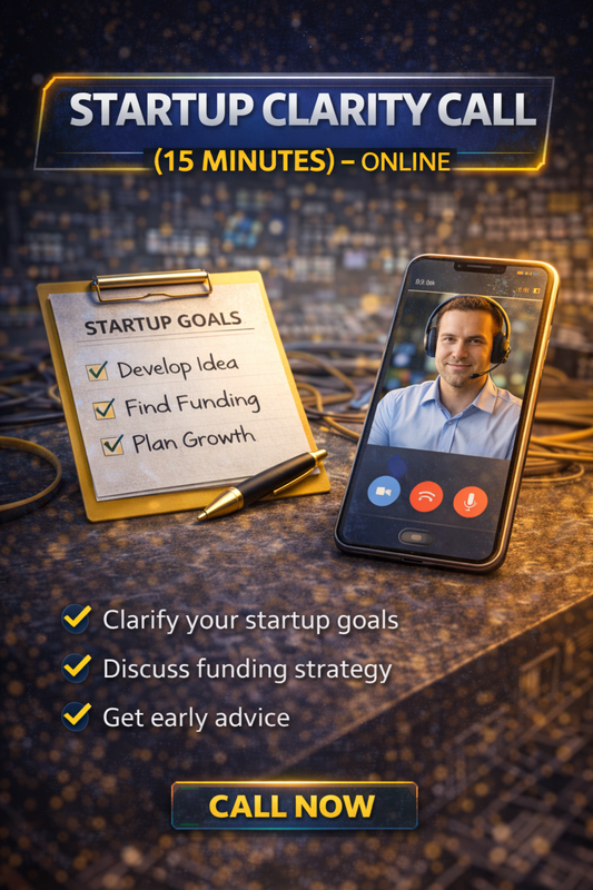 Startup Clarity Call (15 Minutes) — Online